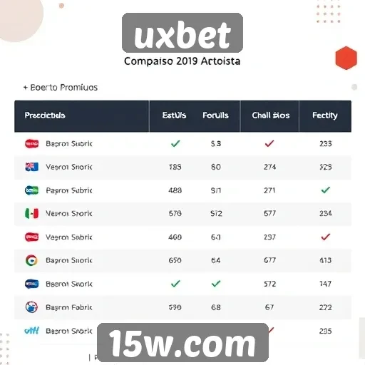Comparação de bônus e promoções oferecidas pela uxbet